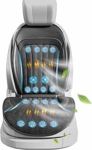 Karetka pogotowia chłodzący pokrowiec na siedzenie letnia poduszka do masażu ciepła wentylowana 16 wentylatorów przednia chłodnica pojazdu 12 V podkładka 3 w 1