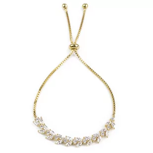 Bransoletka elegancka STAL SZLACHETNA POZŁACANA - Bransoletki - miniaturka - grafika 1