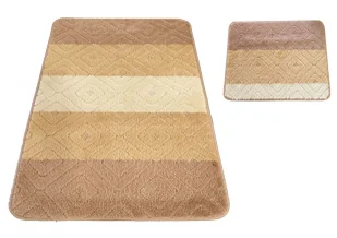 Zestaw beżowych dywaników łazienkowych W0-N97 - Dywaniki łazienkowe Zestaw beżowych dywaników łazienkowych W0-N97 - Dywaniki łazienkowe - miniaturka - grafika 1