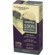 Farby do włosów i szampony koloryzujące - Venita Herbal Hair Color ziołowa farba do włosów 1.11 Czerń Indygo 100g - miniaturka - grafika 1
