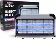 Lampy owadobójcze - NO PEST Duża Lampa Owadobójcza Ścienna Insect Barrier Lampa na Komary Muchy Meszki Ćmy Mole Osy i Inne Owady na Ścianę - miniaturka - grafika 1