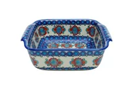 Brytfanny - Ceramiczne naczynie kwadratowe małe Ceramika Bolesławiec - miniaturka - grafika 1