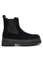 Botki męskie - Calvin Klein Jeans Sztyblety Lugged Chelsea Boot Hr Su YM0YM01067 Czarny - miniaturka - grafika 1