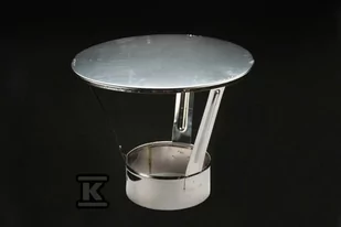 Parasol kominowy DN 100 do kotłów z otwarta komora spalania - Kominy i akcesoria - miniaturka - grafika 1