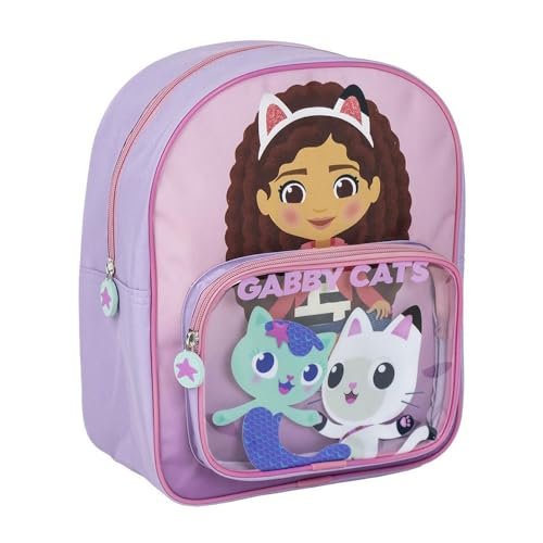 CERDÁ LIFE'S LITTLE MOMENTS Gabby´S, plecak dziecięcy Gabby's Dollhouse unisex, różowy, mały, Różowy kolor, S