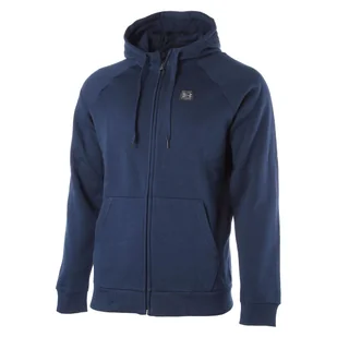 Under Armour, Bluza męska, Rival Fleece Full-Zip 1320737, granatowy, rozmiar S - Bluzy męskie - miniaturka - grafika 1