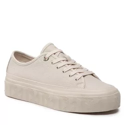 Sneakersy TOMMY HILFIGER - Essential Th Leather Sneaker FW0FW06556 Feather  White AF4 - Ceny i opinie na Skapiec.pl