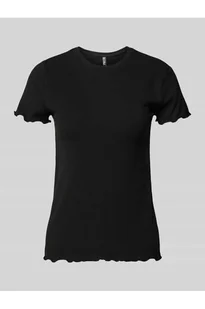 T-shirt z prążkowaniem model NICCA - Pieces - Koszulki i topy damskie - miniaturka - grafika 1