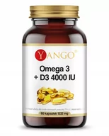 Witaminy i minerały - Omega Pharma Yango 3 + D3 4000 IU - Yango - 60 kaps. - Układ Odpornościowy 59B8-13123_20220519163331 - miniaturka - grafika 1