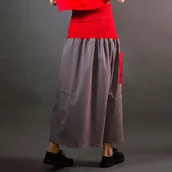 Spódnice - Spódnica - sukienka w paski ze ściągaczem - miniaturka - grafika 1