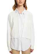 Swetry damskie - edc by ESPRIT kardigan damski, 110/Off White, S - miniaturka - grafika 1