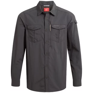 Koszula męska Craghoppers NosiLife Adventure Long Sleeved Shirt III Rozmiar: XXL / Kolor: czarny - Koszulki sportowe męskie - miniaturka - grafika 1