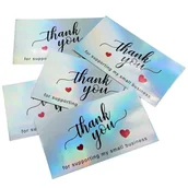 Scrapbooking - Wizytówka Bilecik Thank You For Supporting 5 Szt. - miniaturka - grafika 1