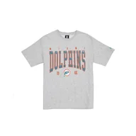 Czapki damskie - MIAMI DOLPHINS New Era czapka NFL oversize t-shirt satynowa aplikacja naszywka logo wrzosowy szary unisex - miniaturka - grafika 1