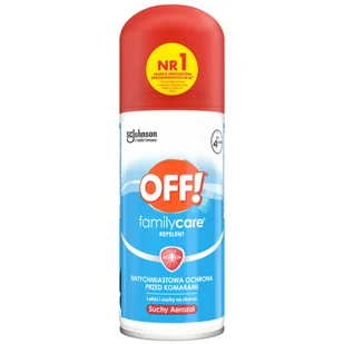 OFF! Family Care, suchy aerozol przeciw komarom, DEET 15%, 100 ml - Problemy skórne - miniaturka - grafika 1