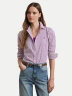 Koszule damskie - LAUREN RALPH LAUREN Koszula 200970764001 Fioletowy Classic Fit - miniaturka - grafika 1