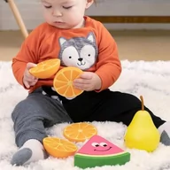 Zawieszki dla dzieci i niemowląt - Fat Brain Toys Fat Brain Toys    -   wczesnorozwojowe przyjacielskie owoce 3w1 Fruit Friends - miniaturka - grafika 1