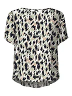 Koszulki i topy damskie - VERO MODA Women's VMMENNY SS WVN GA Top, granatowy blezer/AOP: Mette, M, Navy Blazer/Aop: mette, M - miniaturka - grafika 1