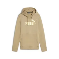 Bluzy damskie - PUMA Damska bluza z kapturem Ess+ metaliczne logo Tr Sweat - miniaturka - grafika 1