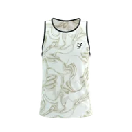 Koszulki sportowe męskie - COMPRESSPORT Koszulka biegowa PERFORMANCE SINGLET sugar/camo print - miniaturka - grafika 1