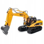 Zabawki zdalnie sterowane - KOPARKA NA GĄSIENICACH METALOWA HUINA 1535 ZDALNIE STEROWANA RC ZABAWKA - miniaturka - grafika 1