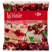 Carrefour Wiśnie bez pestek mrożone 400 g