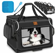 Torby podróżne - Transporter Kojec Dla Psa Składany Torba Podróżna Czarny XXL 92x63x63cm - miniaturka - grafika 1