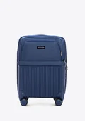 Walizki - Walizka kabinowa z ABS-u i nylonu granatowa - miniaturka - grafika 1