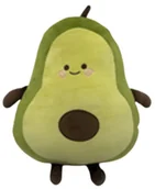 Kołdry i poduszki dla dzieci - Pluszowa poduszka owoc Awokado 45 x 36 cm - miniaturka - grafika 1