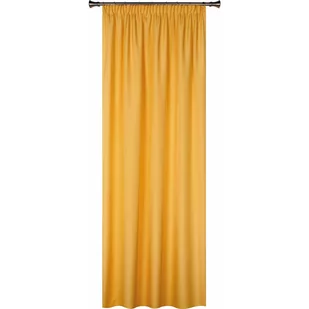 Zasłona Oxford musztardowa 140 x 260 cm na taśmie - Zasłony - miniaturka - grafika 1