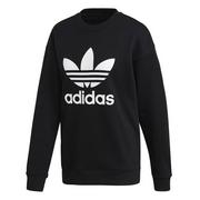 Bluzy damskie - Bluza damska Adidas Originals Trefoil czarna - FM3272 - 38 - miniaturka - grafika 1