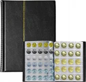 Czasopisma - SKÓRZANY ALBUM KLASER MONETY KOLEKCJONERSKIE DO ZBIERANIA 250 MIEJSC RETRO - miniaturka - grafika 1