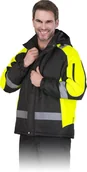 Odzież robocza - KURTKA OCHRONNA OCIEPLANA LHOLLMAN LH-BLIZZARD; CZARNO-ŻÓŁTY (XL) - miniaturka - grafika 1