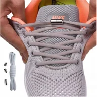 Akcesoria obuwnicze - SZNUROWADŁA BEZ WIĄZANIA ELASTYCZNE SZARE - miniaturka - grafika 1