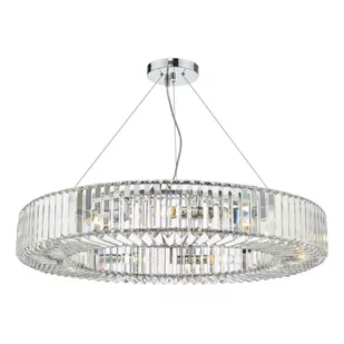 Lampa wisząca Teyana 9 Light Pendant Polished Chrome Crystal - Lampy sufitowe - miniaturka - grafika 1