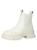 Botki damskie - Steve Madden Skórzane sztyblety w kolorze białym - miniaturka - grafika 1