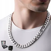 Naszyjniki męskie - Męski Łańcuszek Srebrny Pancerka SREBRO pr. 925 Łańcuch 8mm DIAMENTOWANY - inna (Inny) - miniaturka - grafika 1