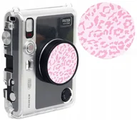 Akcesoria fotograficzne - Naklejka Dekoracyjna Na Dekielek Do Fuji Fujifilm Instax Mini Evo / 3m / Różowy – Leopard / Panterka - miniaturka - grafika 1
