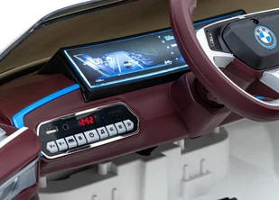 Autko BMW i4 na akumulator dla dzieci Biały + Wolny Start + EVA + Ekoskóra + Audio LED + Pilot - Pojazdy elektryczne dla dzieci - miniaturka - grafika 6