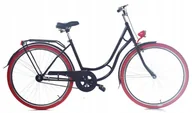 Rowery - Dallas Bike Retro 28 cali Czarno-czerwony - miniaturka - grafika 1