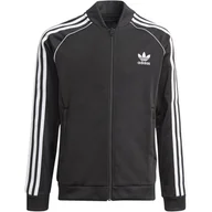 Bluzy damskie - Bluza rozpinana dziecięca adidas ORIGINALS ADICOLOR SST TRACK TOP czarna GN8451-128 - miniaturka - grafika 1