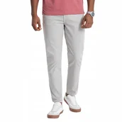 Spodnie męskie - Spodnie męskie chino o dopasowanym kroju szare V2 OM-PACP-0151 XL - miniaturka - grafika 1