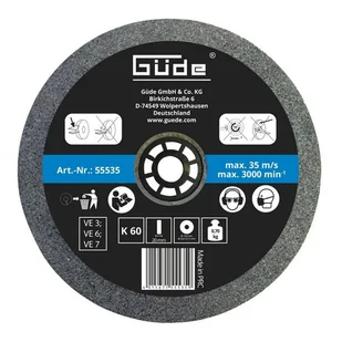 GUDE tarcza szlifierska 150x20mm gr.60 (55535) - Tarcze do pił - miniaturka - grafika 1