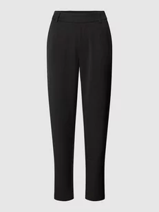 Spodnie materiałowe o kroju slim fit z zakładkami w pasie model ‘VARONE’ - Spodnie sportowe damskie - miniaturka - grafika 1