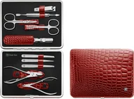 Akcesoria do paznokci - Akcesoria do manicure Classic Inox czerwone w etui 10 el. - miniaturka - grafika 1