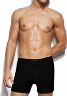 Majtki męskie - BOKSERKI ATLANTIC BMB003 SZORTY MĘSKIE LUŹNE CZARNE XXL - miniaturka - grafika 1