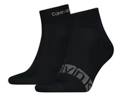 Skarpetki męskie - Skarpetki Calvin Klein Jeans 2 pary 40-46 quarter czarna - miniaturka - grafika 1