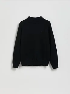Reserved - Sweter ze stójką - czarny - Bluzy dla chłopców - miniaturka - grafika 1