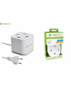 Techly Ładowarka sieciowa 4x USB 5V 9,6A biała 102963 - Ładowarki do telefonów - miniaturka - grafika 2