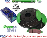 Tarcze hamulcowe - Przednie klocki GreenStuff + NAWIERCANE NACINANE tarcze hamulcowe 330mm EBC seria GD Chevrolet Avalanche 1500 2007-2008 - miniaturka - grafika 1